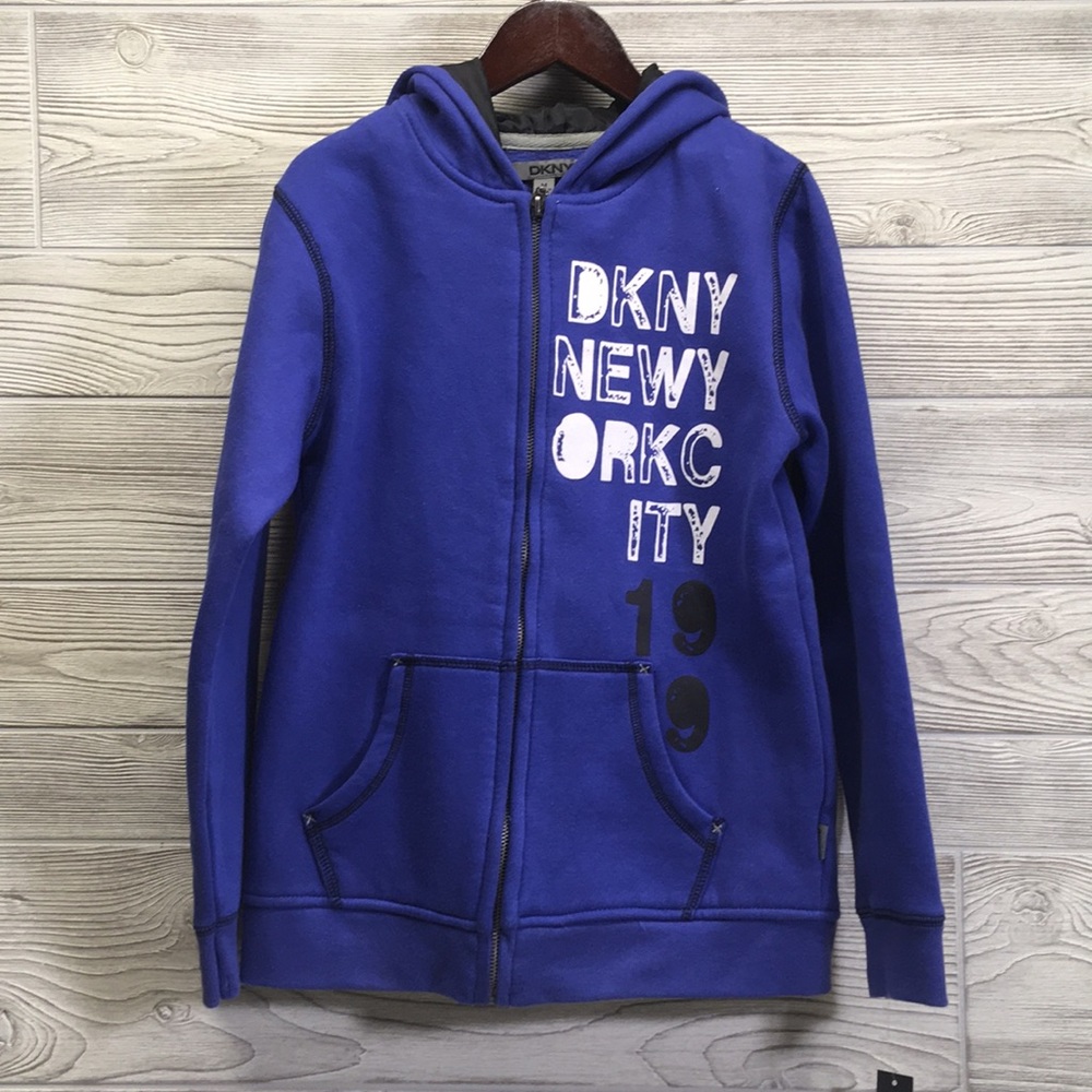 New DKNY New York City Youth M Hoody Sweatshirt
